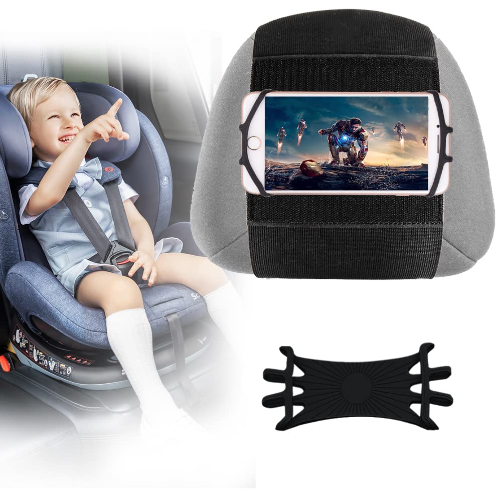 Nosxxus Smart phone Headrest Mount,Tablet Holder Car,Truck Tablet Headrest Mount,Universal Car Holder with Silicone Holding Net for All Kindle Fire,iPhone and tablet with 3.5-7.5 inches