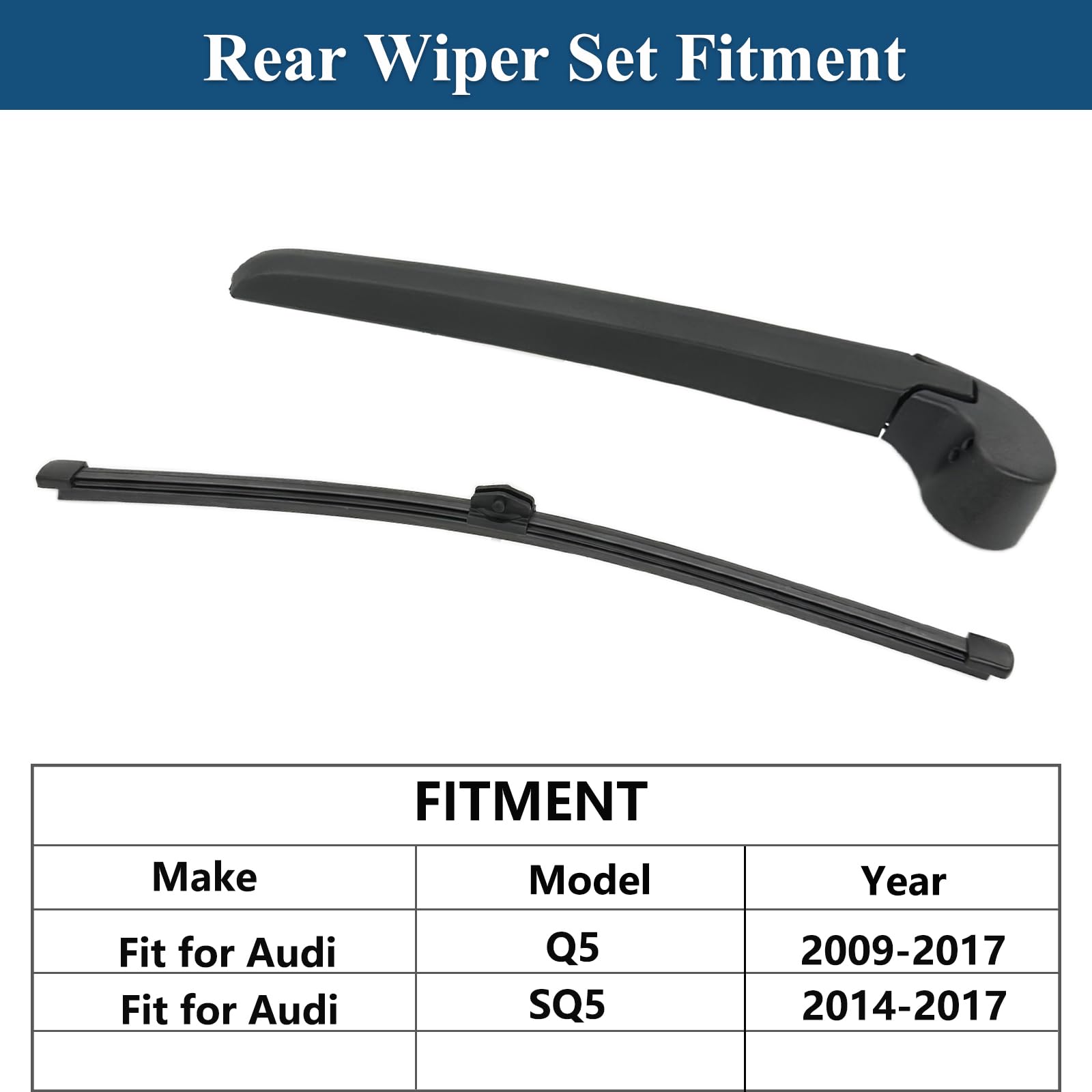 Rear Wiper Arm & Blade For Audi Q5 2009-2017 SQ5 2014-2017 - Foto 7