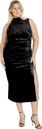 City Chic Women's Plus Size Dress-Mae, Black