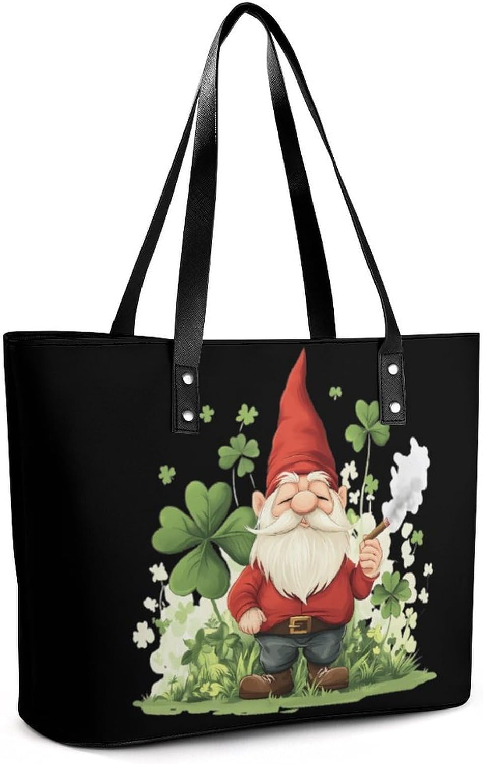 St. Patrick's Day Gnome Women's Satchel Handbags Tote Shoulder Bag Purses for Travel Shopping Work