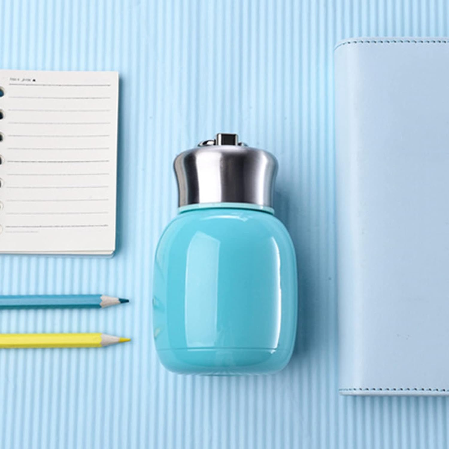 BSOMAM Cute Water Bottle, 200ml Stainless Steel Small Thermal Flask Coffee Travel Mug - Image 4