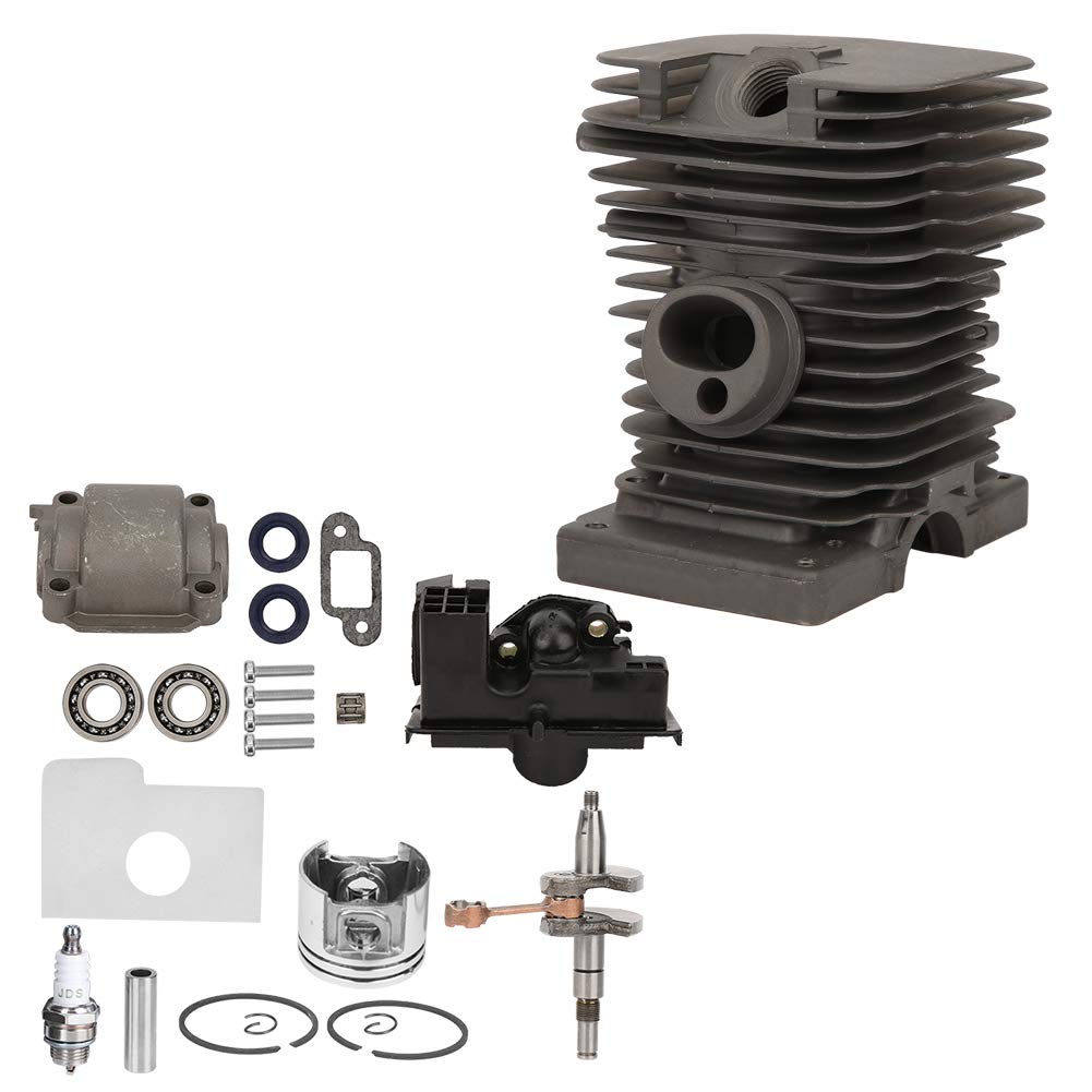 018 MS180 Kit Cilindro Pistone Albero Motore per Motosega, Affidabile Gruppo Cilindro da 38 Mm per Accessori Motosega, Kit Parti per Professionisti, Materiale in Lega di Alluminio