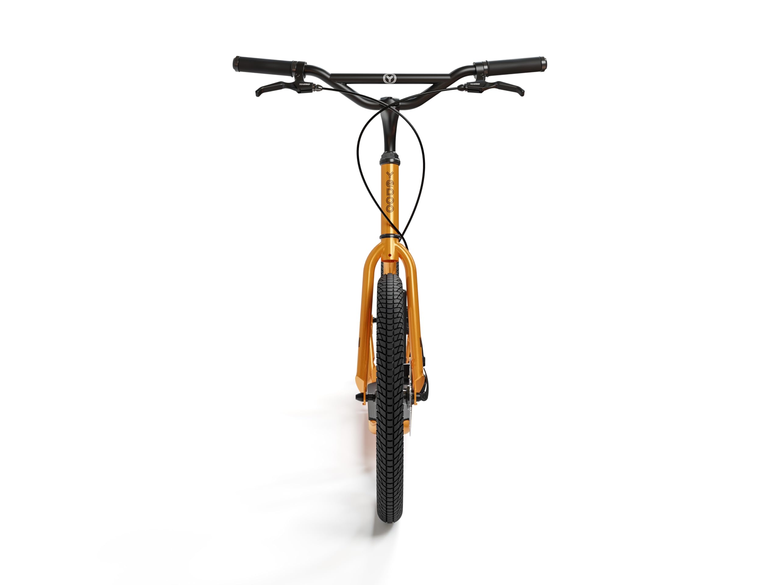 La Trottinette Yedoo Mezeq pour Adultes (jusqu'à 150 kg), Trottinette Tout-Terrain (pneus 20"/16") avec béquille et Guidon réglable, cani-Trottinette avec Freins à Disque.