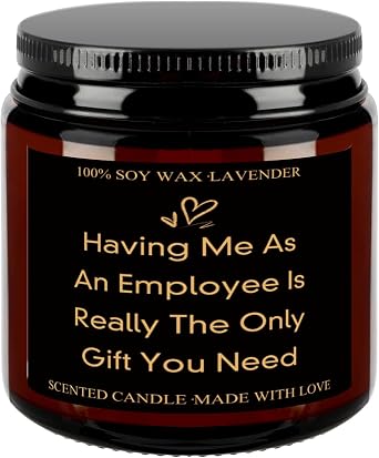 Boss Day Gifts for Women Men Scented Candles Bosses Day Presents for Her Him Boss Woman Cool Appreciation Gift Christmas Scented Candles for Bosses Female Male Ideas Funny Gift for Birthday Farewell