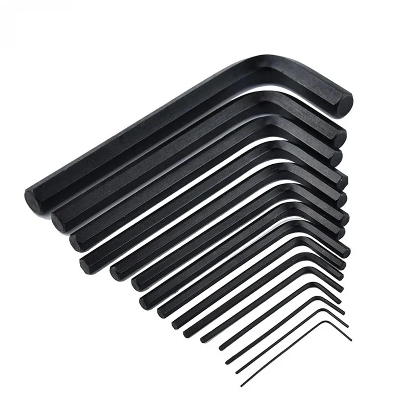 Set di chiavi a brugola da 30 pezzi con chiave esagonale da 0,028"-3/8" e 0,7mm-10mm con braccio lungo in acciaio al cromo-vanadio