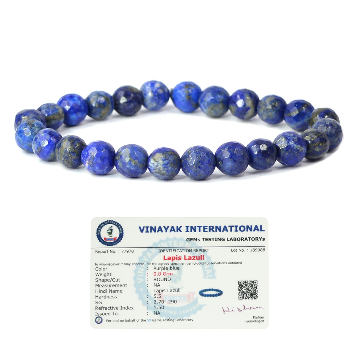 Reiki Crystal Products Certified Lapis Lazuli Bracelet Crystal Bracelet Diamond Cut 8 mm Stone Bracelet for Reiki Healing and Crystal Healing Stones Bracelet (Color : Blue) (B07GLKY44W) Amazon Price History, Amazon Price Tracker