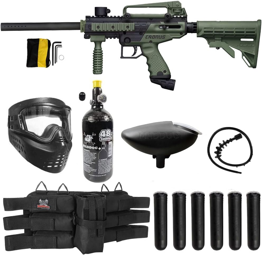 Tippmann Cronus Tactical Titanium Paintball Gun Marker Starter Package