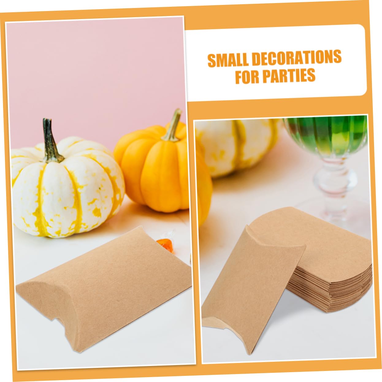 iplusmile 250pièces Boîte à Bonbons Kraft Conteneurs De Petite Pour Anniversaires Et Mariages Décorations Personnalisables Pour Sucreries Et Petits