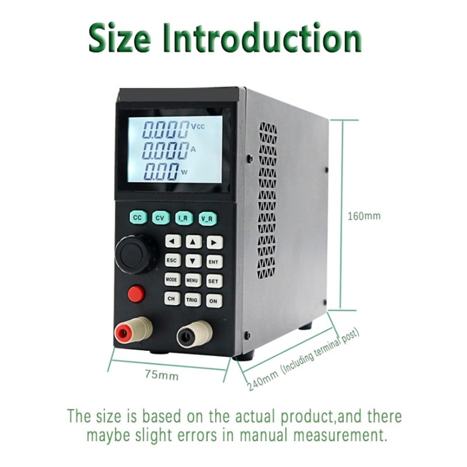 LCR-Messgerät, Professioneller ET5406A+ 0-120 V 0-20 A programmierbarer elektronischer DC-Lasttester 1 mV/1 mA Batterietester for CC/CV-Test mit hoher Präzision(232 communicati)