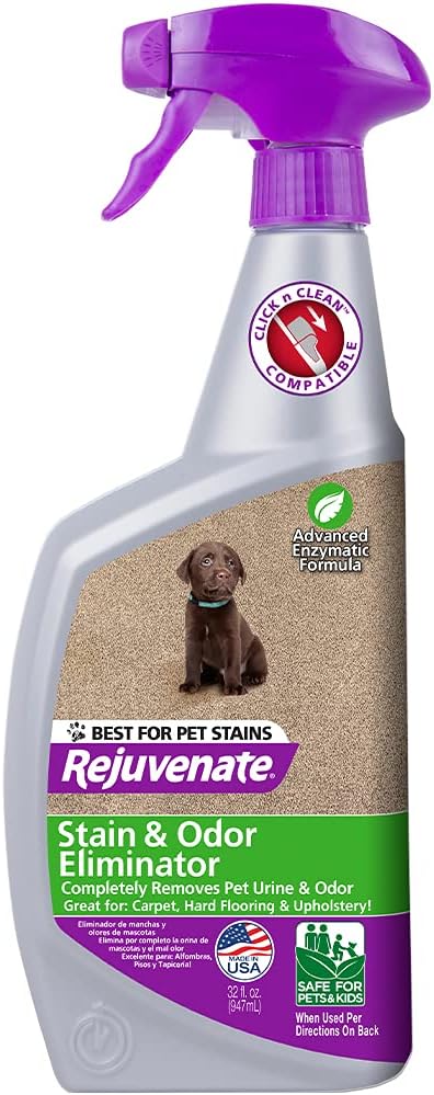 Carpet Spot Cleaner, Upholstery Cleaner, Pet Stain Spot Remover, Pet Odor Eliminator, Bio-Enzymatic Formula