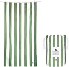 Dock & Bay Beach Towel - Quick Dry, Sand Free - Compact, Lightweight - 100% Recycled - Includes Bag - Cabana - Cayman Khaki - Large 160x90cm, 63x35