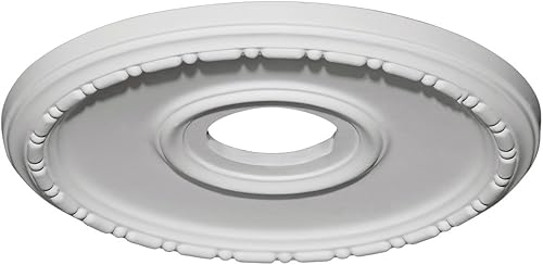 Miniatura 2 de Ekena Millwork CM16ME Medea Medea Medallón de techo, 16 12 "OD x 3 78" ID x 1 12 "P, imprimado en fábrica