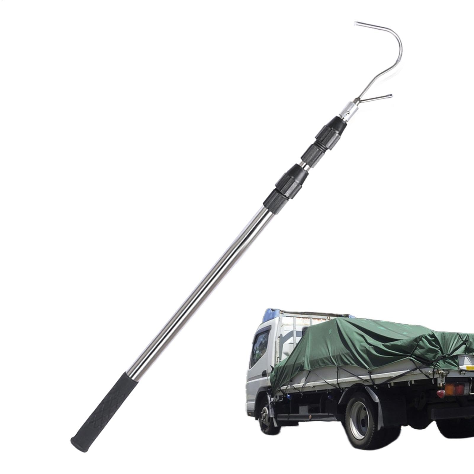 Agarrador telescópico de carga de acero inoxidable Bed Buddy para camión resistente