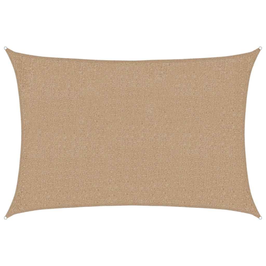 vidaXL Sunshade Sail Lawn Garden Outdoor Sunshade Balcony Terrace Sun Sail Tarp Sunscreen Patio Shade Canopy 160 g/m² Taupe 2x2.5 m HDPE — image 1