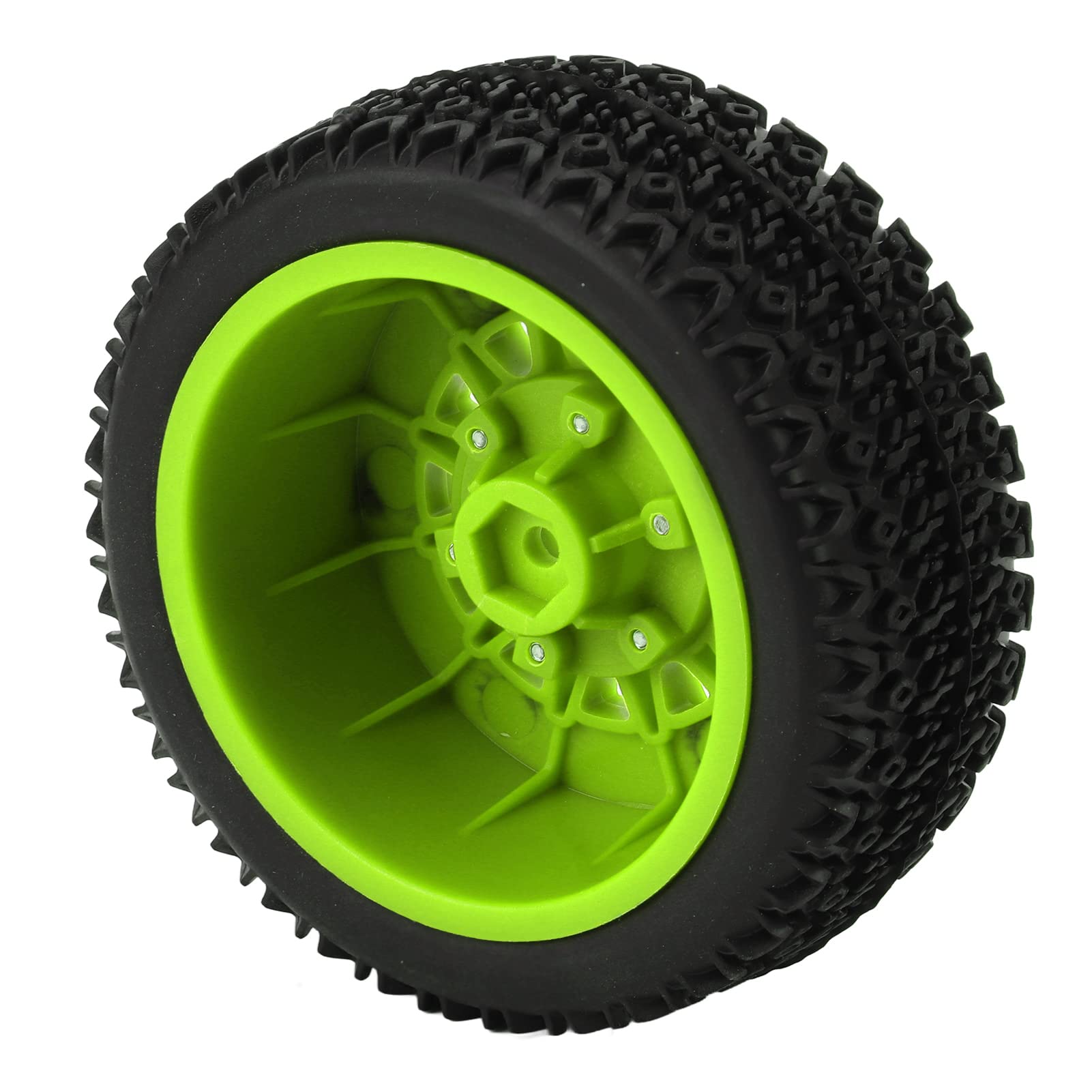 pour / 10 Rc Rc Pneus de Camion de Parcours pour Senton pour Slash 12 Mm 14 Mm 17 Hex Pneus Vert a Amorti (Green)