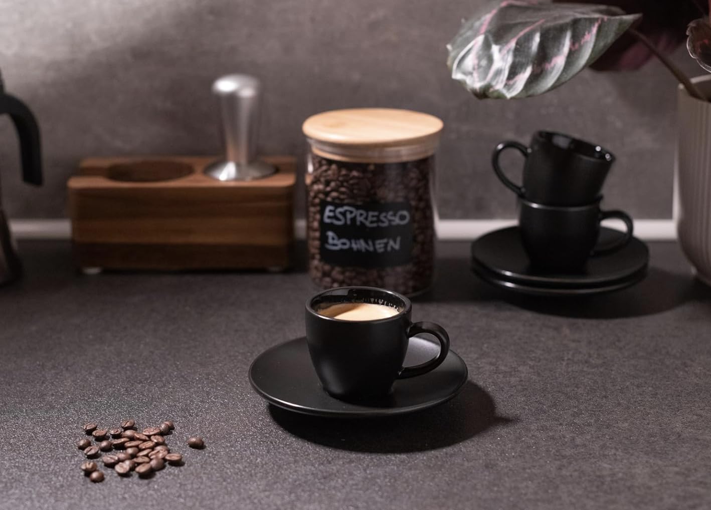 Verre Isotherme Cœur Set 4 Tasses Espresso Double Paroi ElbFuchs - Verres Transparents Avec Cœur Tasse Expresso Double Paroi - 9