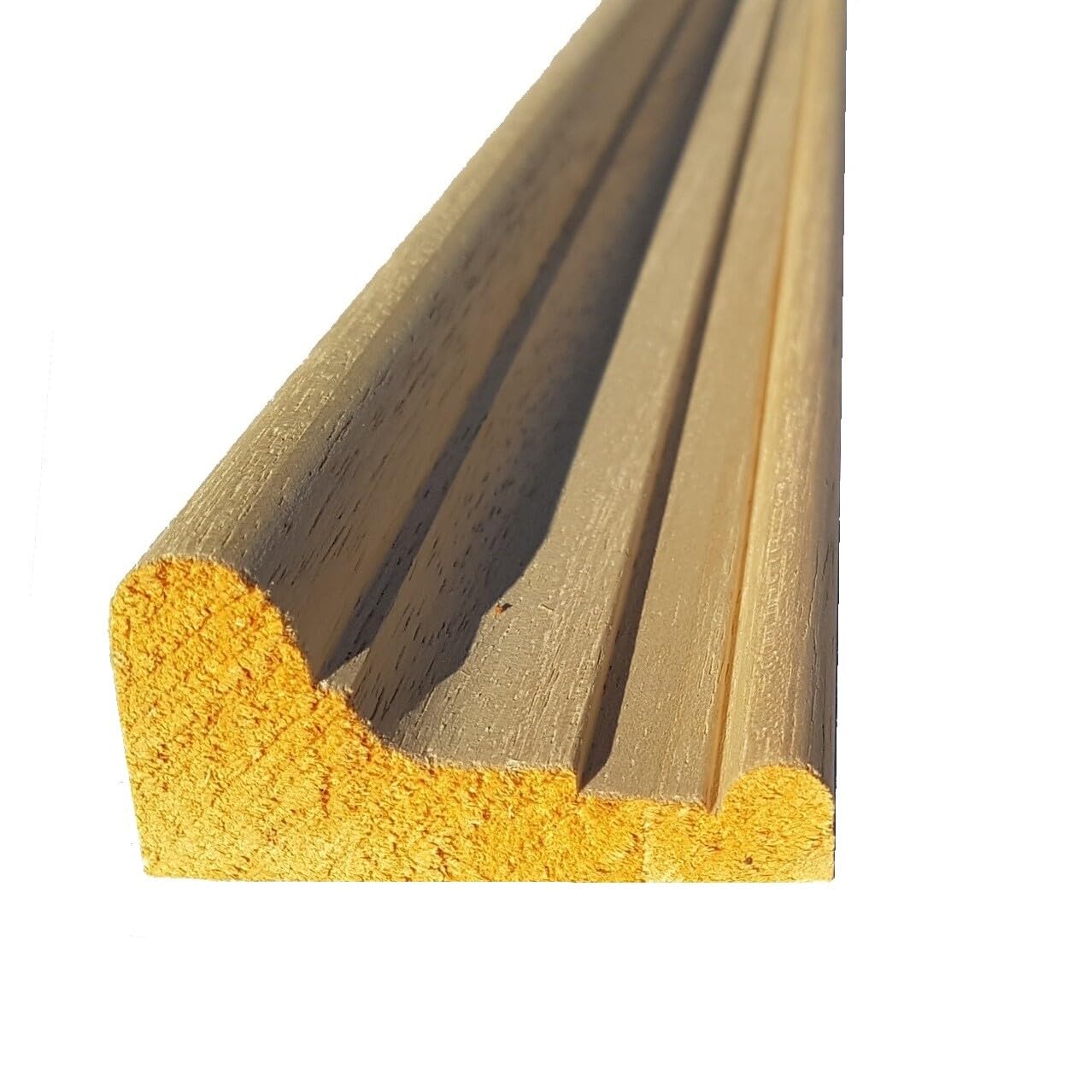 Generico Cimasa Cornice per Mobili e Cucine in Legno di Ayous Grezza mm 35 x 66 x 3000