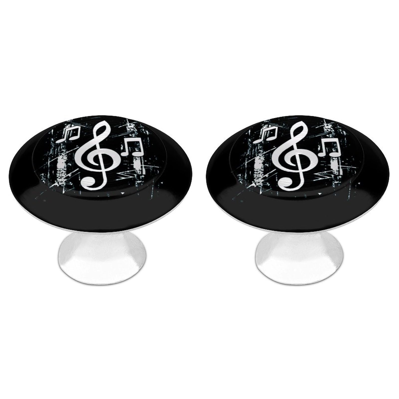 Musical Note Music Cabinet Knobs Drawer Pulls Door Dresser Round Drawer Handles Hardware for Kitchen and Bathroom