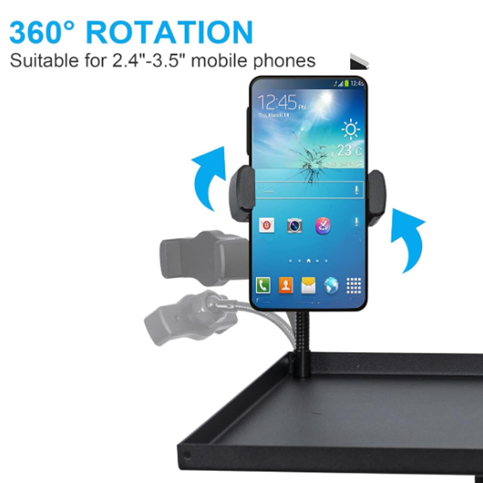 Soporte para proyector Trípode Altura ajustable Ángulo ajustable con ruedas Interruptor de freno Diseño de bandeja de 3 niveles para consolas de juegos de cine en casa
