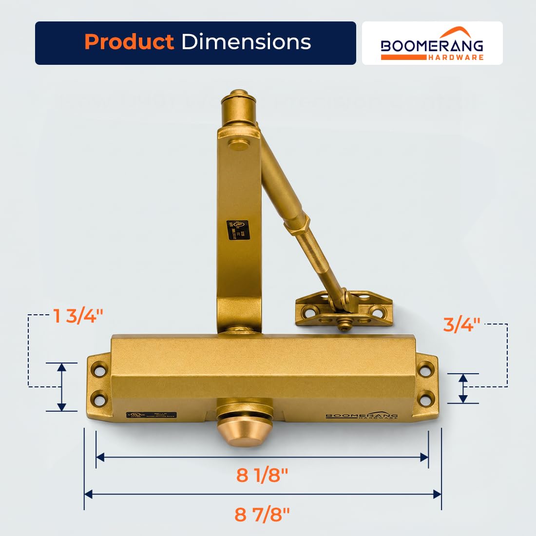 Boomerang D703 Medium-Duty Designer Auto Commercial Door Closer — Amazon image 3