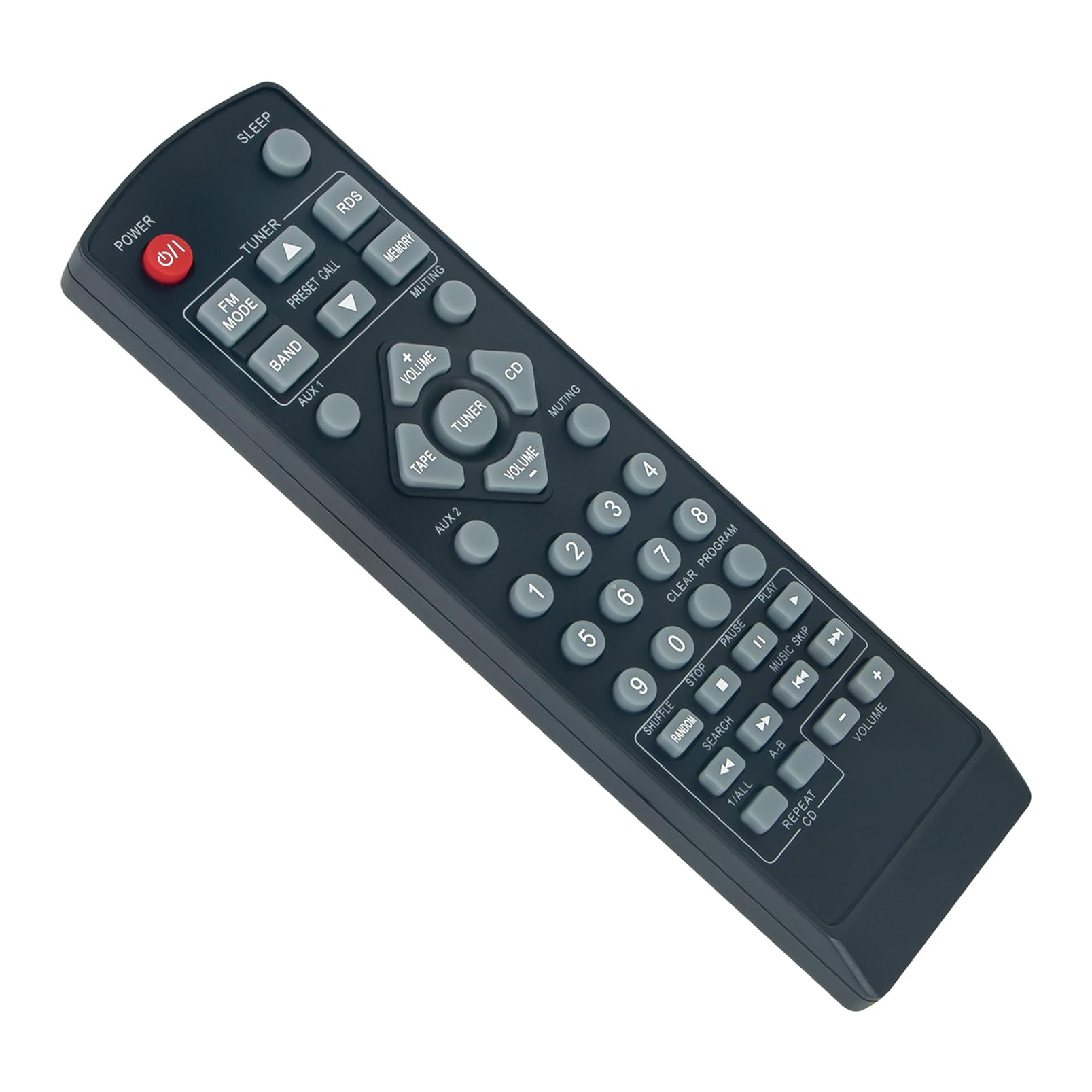 GOUYESHO RC-1225 Télécommande De Rechange Pour Téléviseur TEAC Smart (compatible CR-H500, CRH500NT) - Installation Instantanée