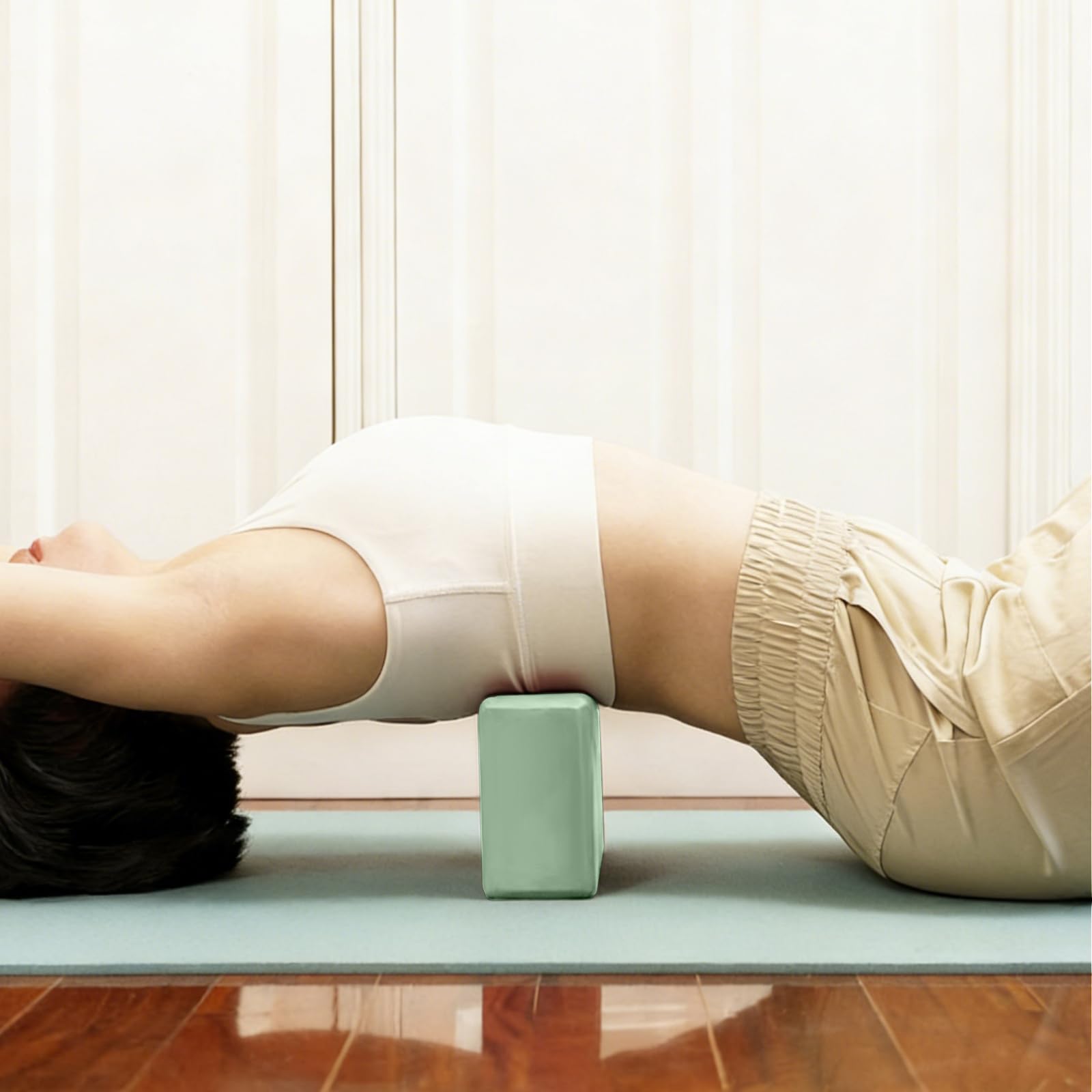 Blocchi per yoga, 2 pezzi, 22,9 x 15,2 x 7,6 cm, blocchi in schiuma EVA, accessori per yoga, pilates, stretching e meditazione