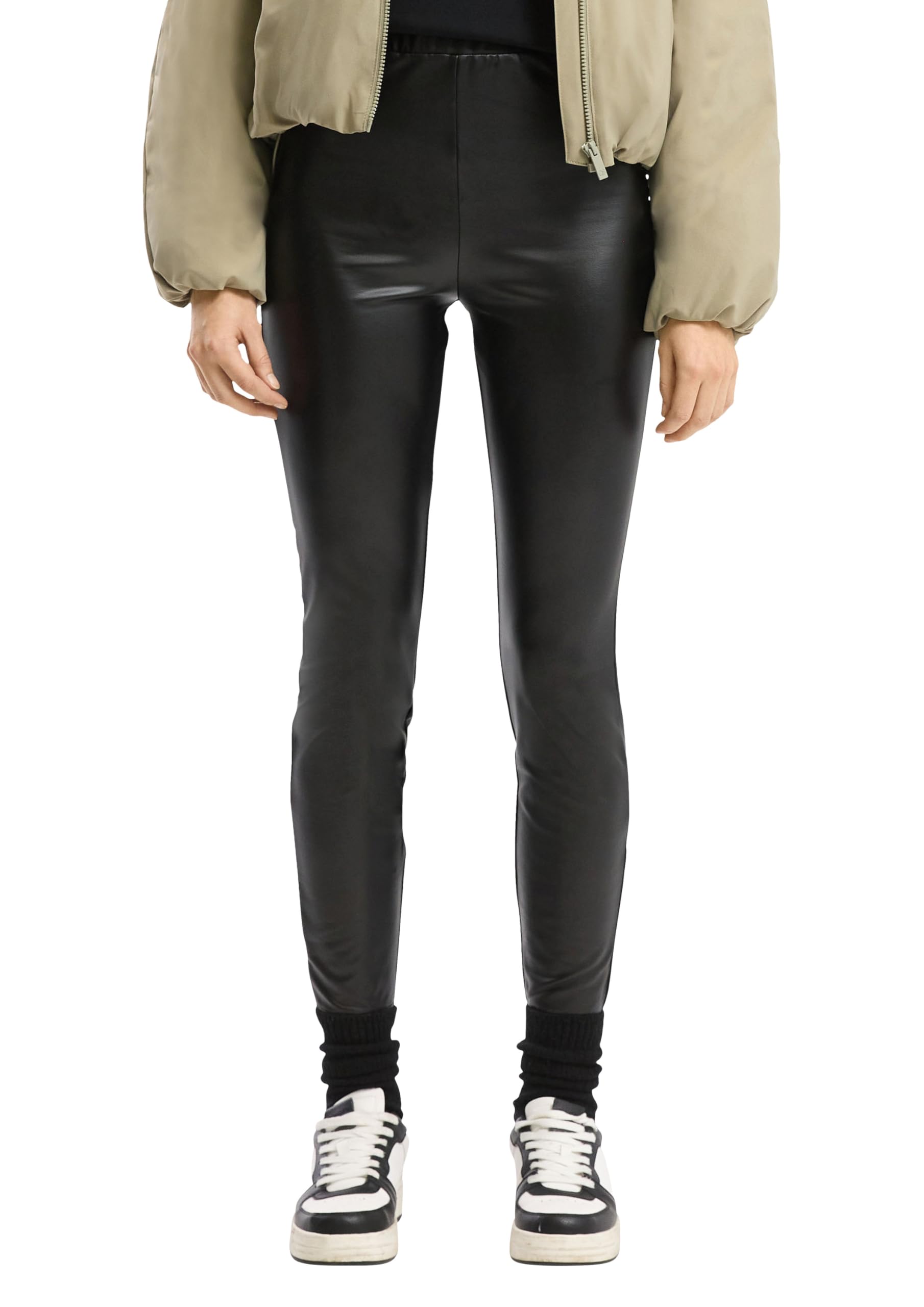 QS Damen Fake Leather Legging Leggings in Leder-Optik