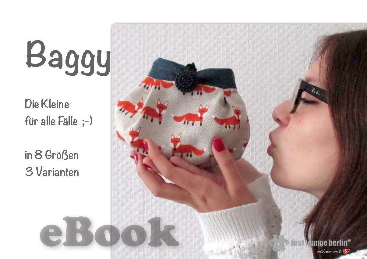 Baggy Nähanleitung mit Schnittmuster für kleine Tasche in 8 Größen [Download]