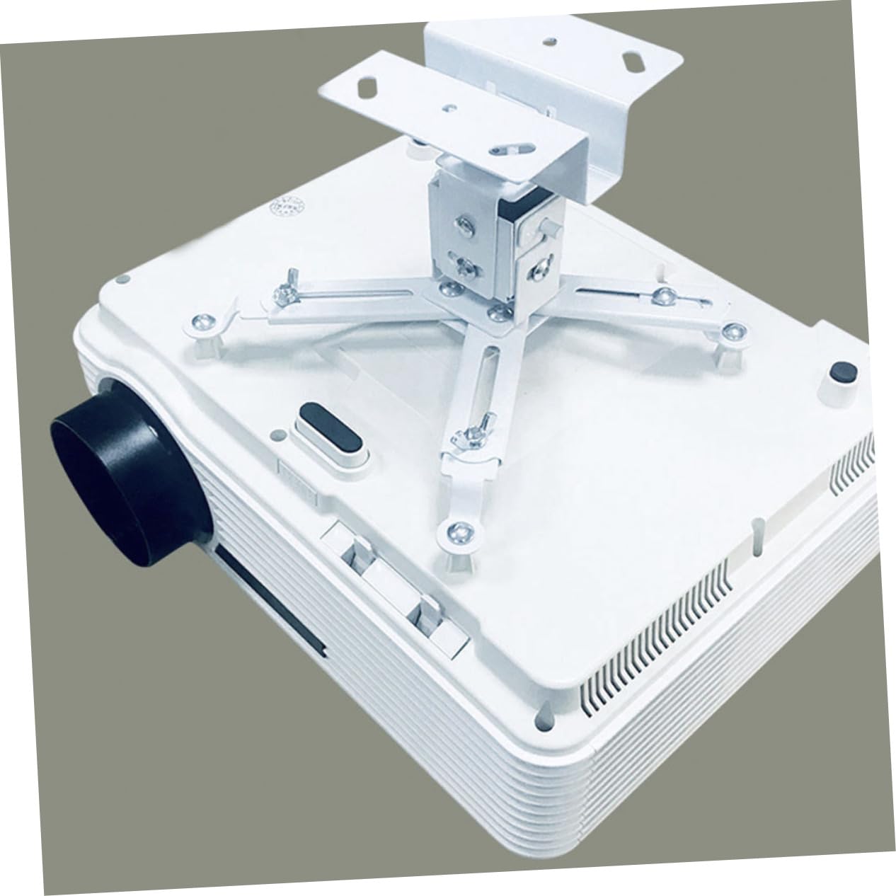 NUOBESTY Supporto da Soffitto per Proiettore Regolabile in Altezza in Acciaio Alta Resistenza Design Orientabile per Home Cinema