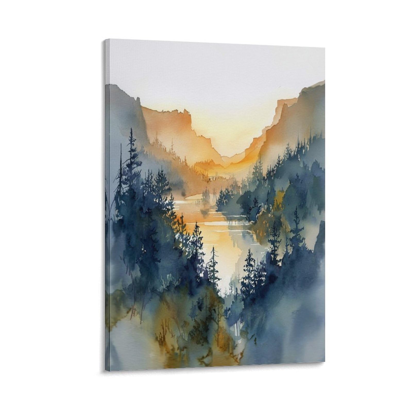 Oregon 20x30inch(50x75cm) Vintage Travel Poster Watercolor Canvas Art