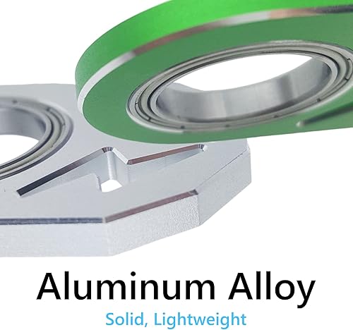 Miniatura 3 de YIPUKIYI Llavero Spinner Fidget Ring Metal Llavero Spinner Fidget Anillo Tipo Juguete para Hombre, Mujer y Niños (Marrón Plateado)