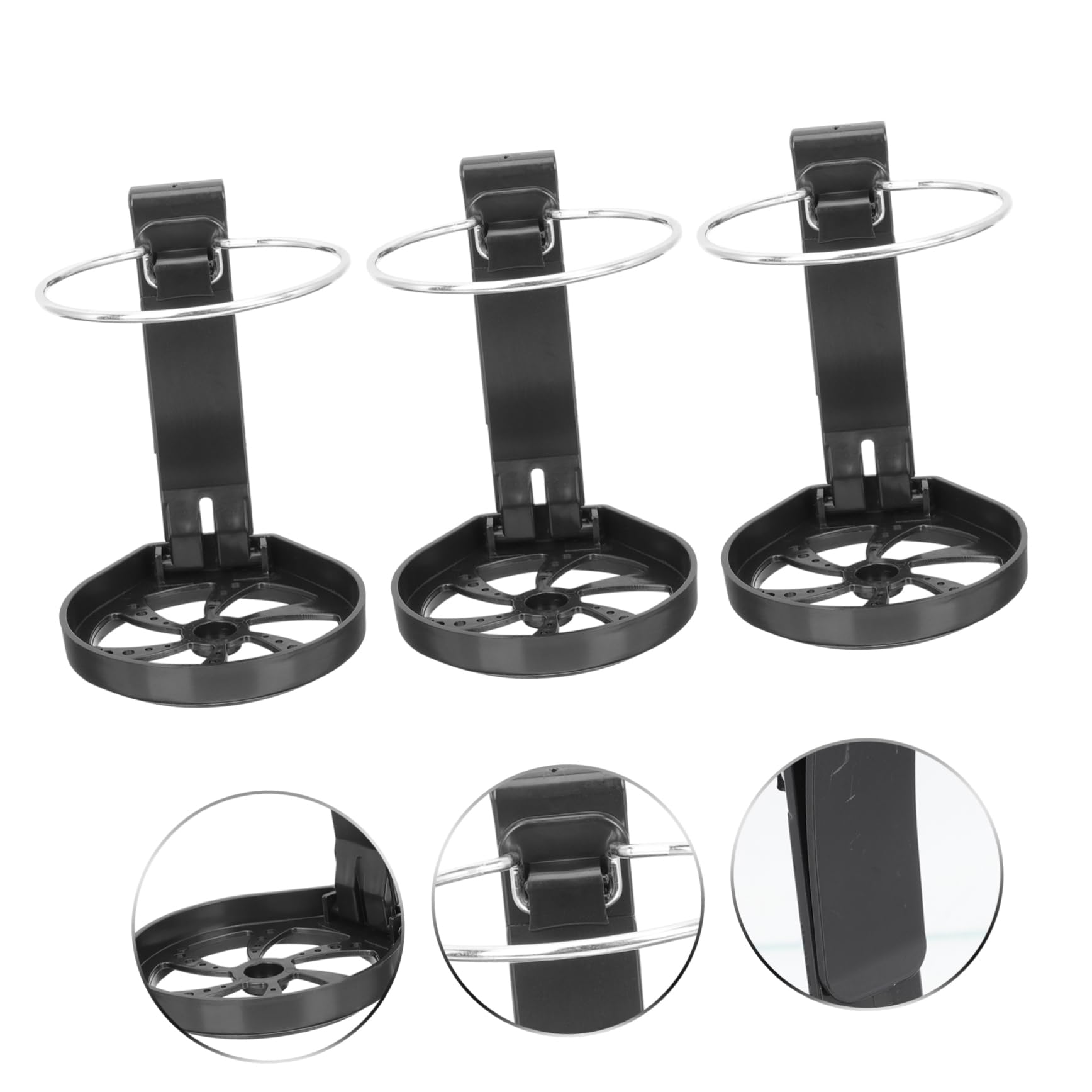 Alipis 4 Ensembles Support De Tasse De Voiture Porte Bouteille Et Porte Gobelet pour Organisateur De Rangement Multifonctionnel Inoxydable Et Accessoire De Voiture Noir 3 Pièces * 4