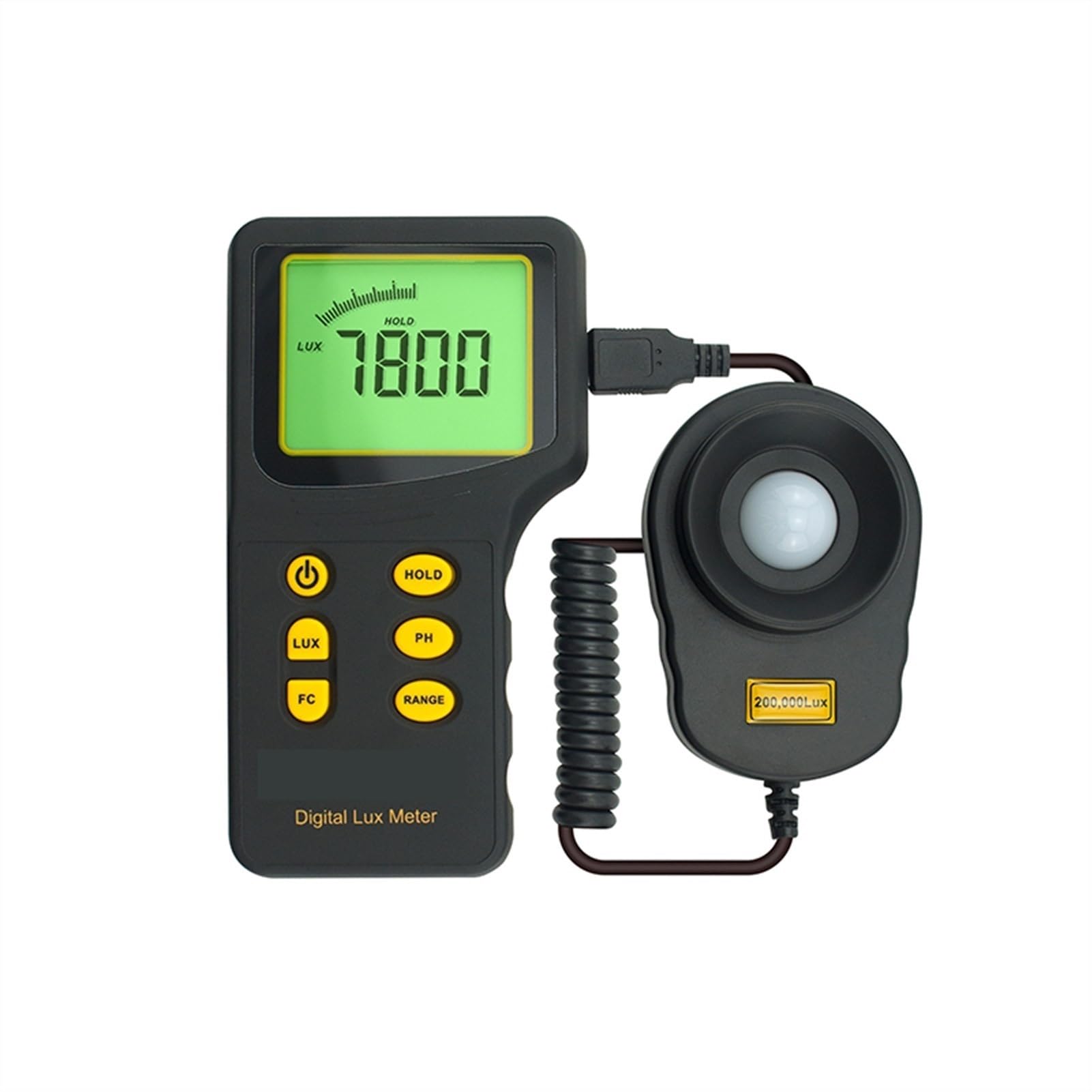 LNHHG Digital Light Meter Measuring Range 1~200.000 Lux Lux/FC Tester