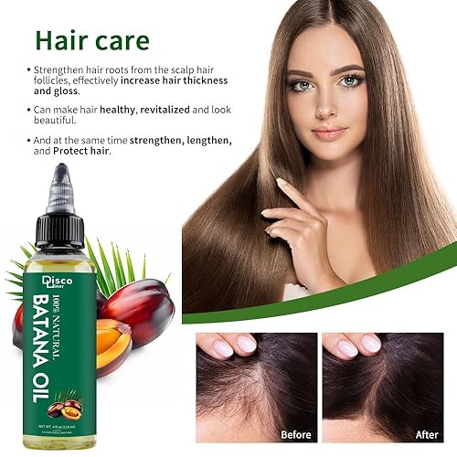 Miniatura 4 de Aceite de batana para el crecimiento del cabello, 100% natural crudo de Honduras, aceite de crecimiento del cabello para cabello más grueso y largo,