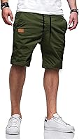 Vista 1 de Pantalones cortos de algodón para hombre, estilo casual, de ajuste clásico, con 4 bolsillos, para verano, playa