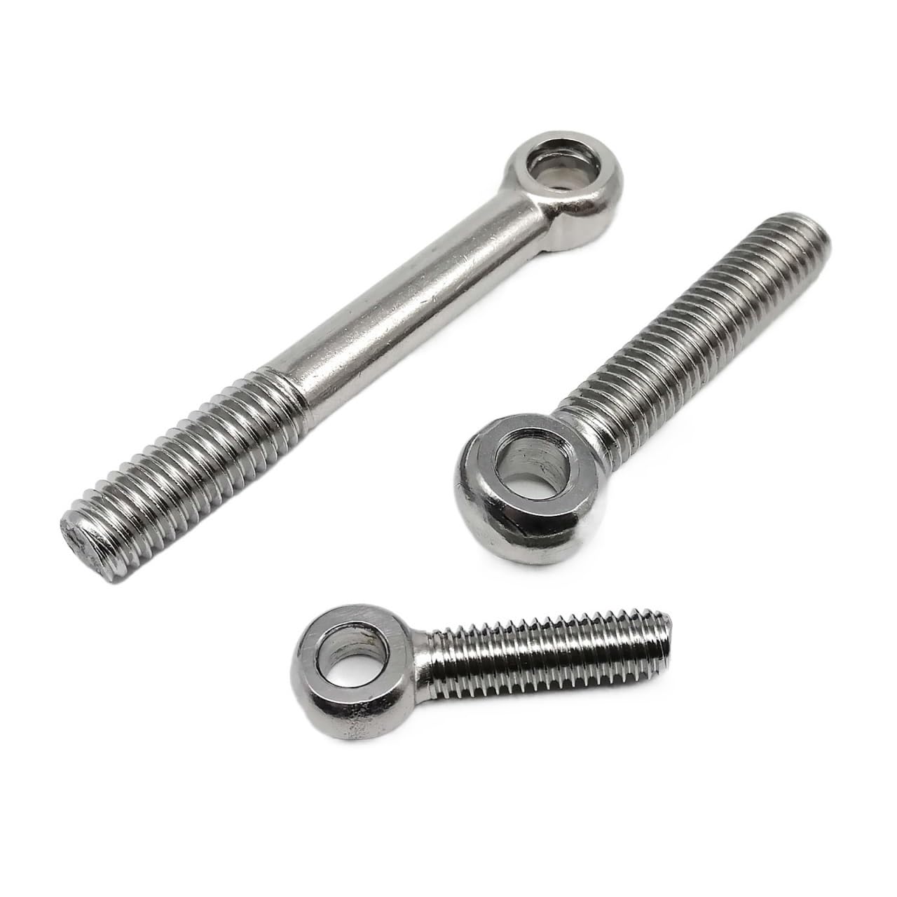 M5 M6 M8 M10 M12 M14 M16 GB798 304 A2-70 Stainless Steel Loop Circle Hole Bolt Lock up Eye Screw Eyescrew Metric Thread (Color : 95mm, Size : M16 1pc)