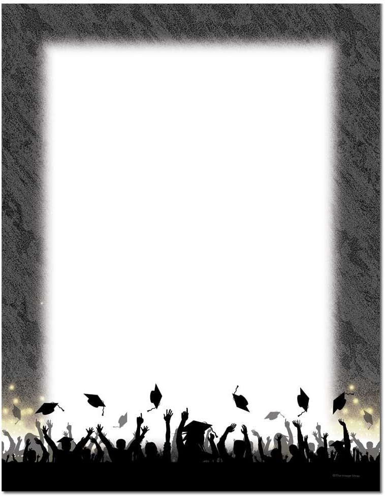 Grad Hat Toss Letterhead Laser & Inkjet Printer Paper, 100 pack