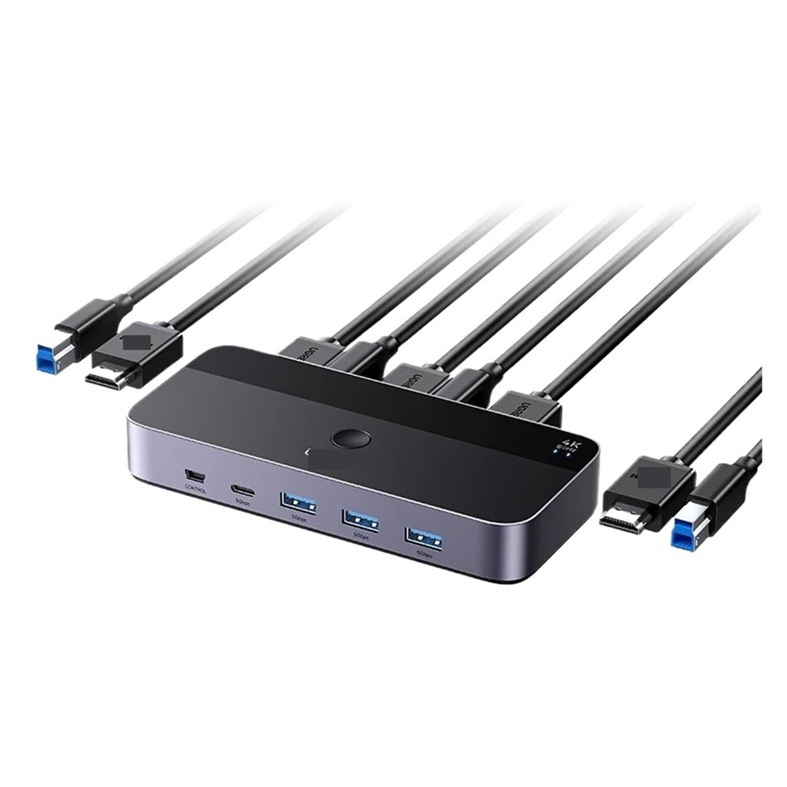 4K@60Hz HDMI KVM Switch USB3.0 Switcher 2 PCs Sharing 1 Monitor,Printer,Keyboard,Mouse Support 3D,HDR Vision-picture-11