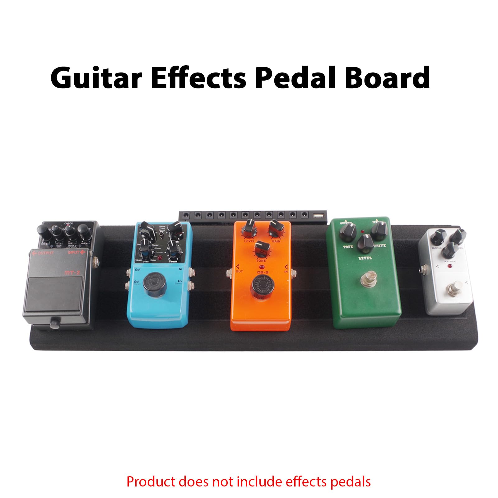 Pedaliera per Effetti per Chitarra, Pedaliera per Effetti Portatile Leggera in EVA Ad Alta densità con Gestione dei Cavi con Nastro Adesivo per Spettacoli Dal Vivo
