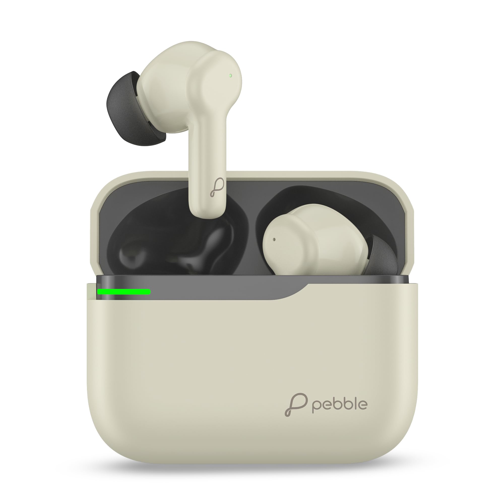 Pebble Luxe Buds X1 Wireless Earbuds | Hybrid ANC+ENC | 6-Mic Setup | 60H Playtime | Deep Bass | Gaming | Low Latency | Dual Pairing - Mud Grey-image-29