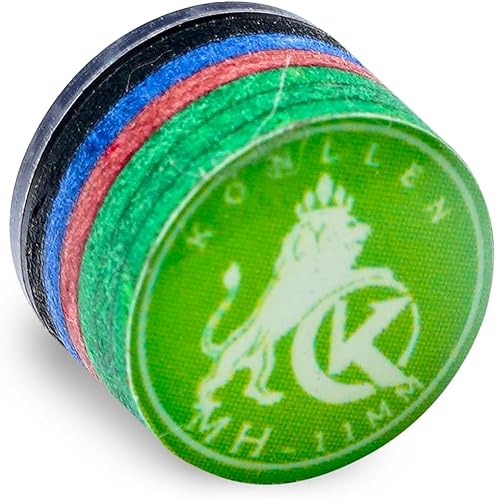 Miniatura 23 de KONLLEN Puntas de Taco de Piscina 9 Capas Arcoíris para Billar (Durezas SX/SS/S/M/MH/H) (Tamaño 11mm/14mm) Punta de Taco de Piscina con Junta H-azul