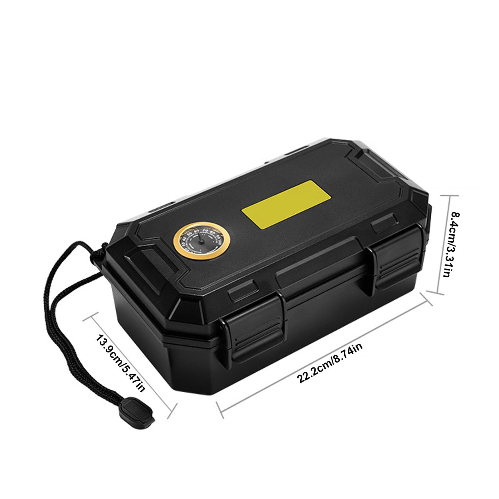 Humidor Portatile per Sigari, Custodia da Viaggio a Doppio Strato Grande capacità con Vassoio Integrato e Umidificatore (Contiene 10+ Sigari) – Kit da Viaggio Premium per Sigari(Color:B)