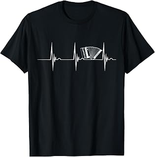 Acordeón Latido Cardíaco Músicos Herramienta Jugador Camiseta