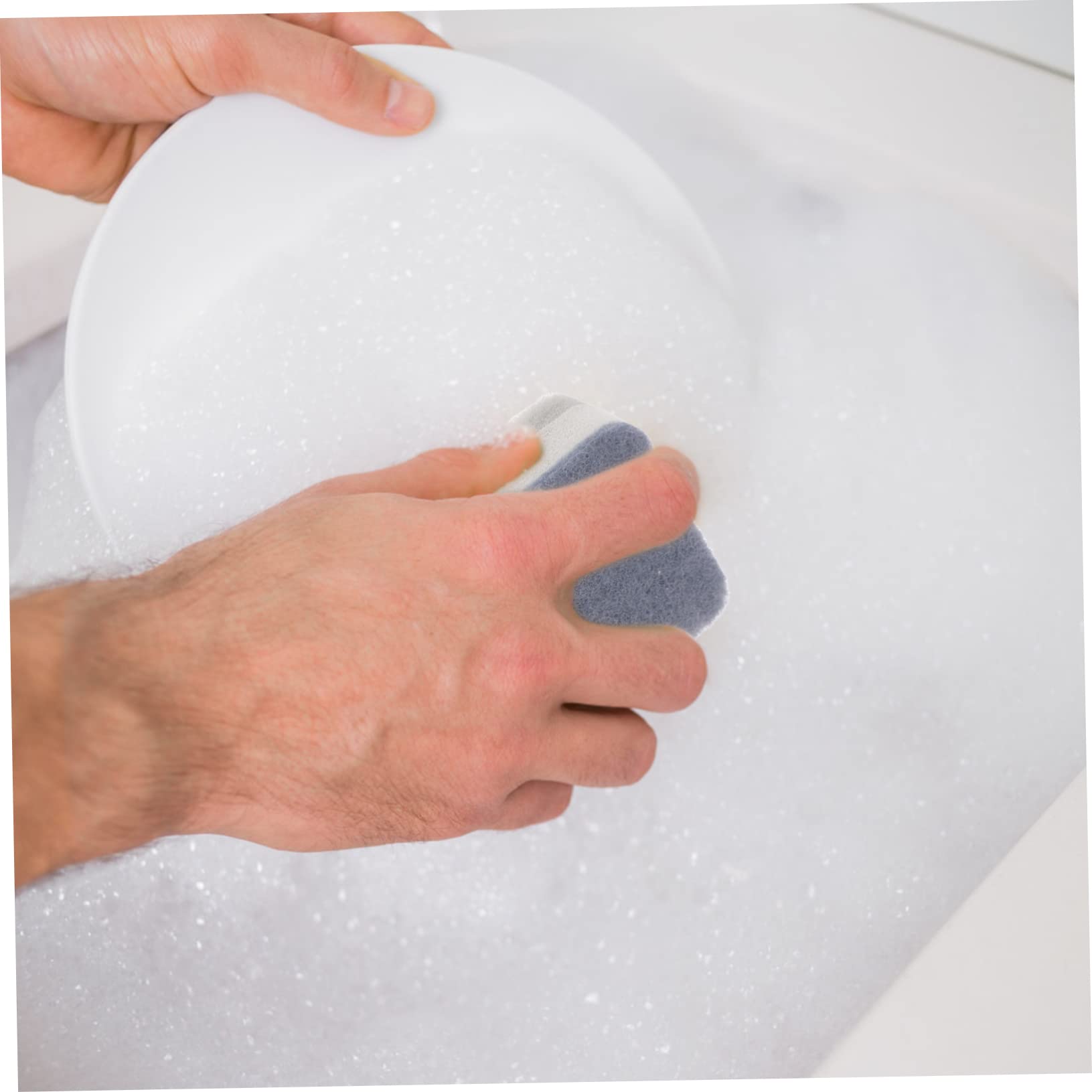 SHERCHPRY 5 Set Pagliette Scrub Sponge Grey Pratico Panno Per La Pulizia Della Cucina Spugna Del Piatto Doppio Mammina Spugnetta Antigraffio Spugnetta Per Lavare I Piatti Grigio 10 Pezzi * 5