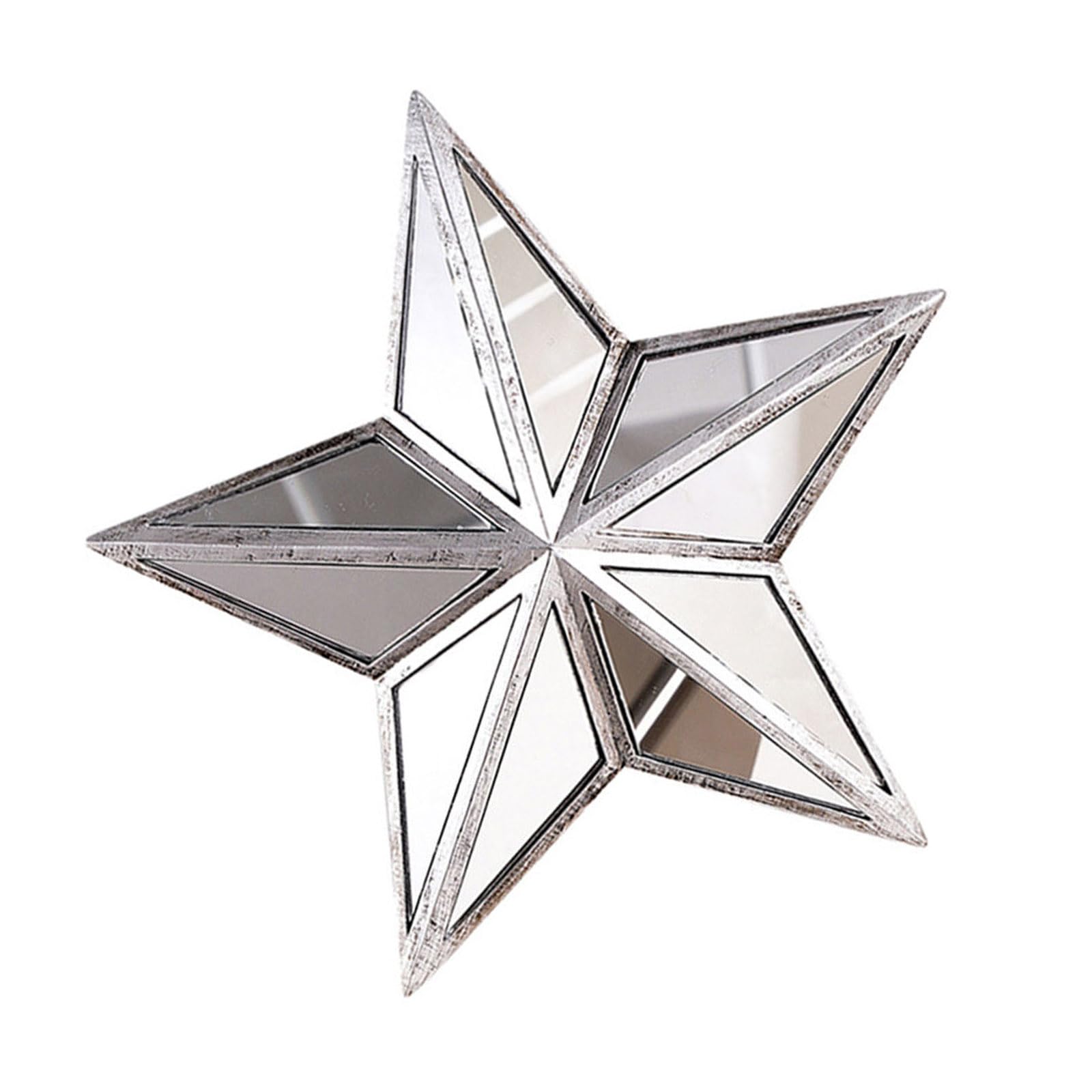 TFAOYS Resin Pentagrams Statue Decorative Hanging Mirrour Star Wall Mirrour Wall Mounted Mirrours Decors for Home Decorations Mounted