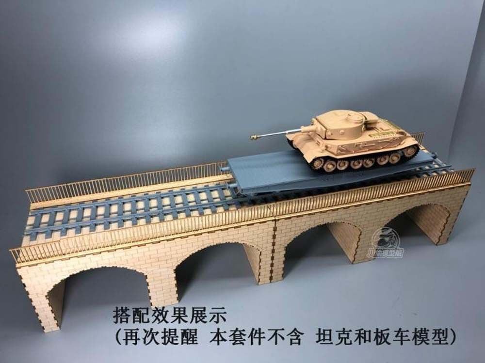 CY716 Zestaw modeli w skali 1/35 do kamiennego mostu łukowego (kompatybilny również z modelem mostu kolejowego 1/87)