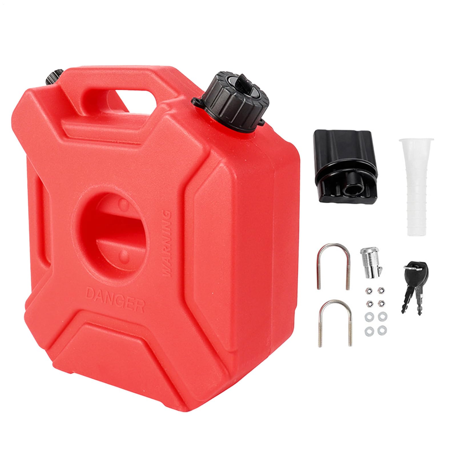 Botella De De Motocicleta Depósito Auxiliar de de 5 Litros | Almacenamiento de Fluidos para Viajes Largos y Aventuras al Aire Libre