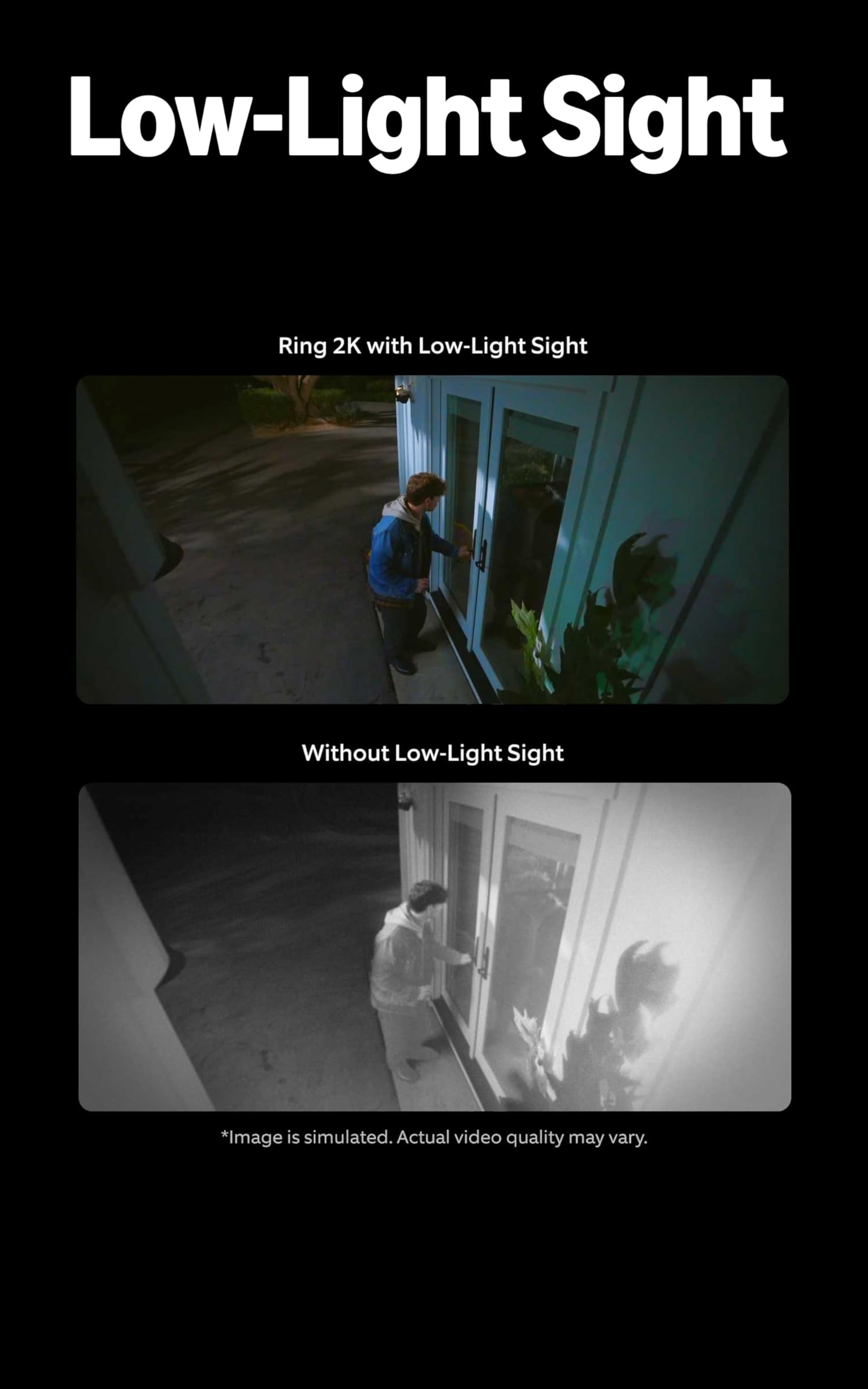 Ring Outdoor Cam Plus, Battery (newest model), Home or business security, Wide-Angle 2K Video with Ring Vision, Low-Light Sight for full-color night vision, Mount-Anywhere Versatility, Black - 5