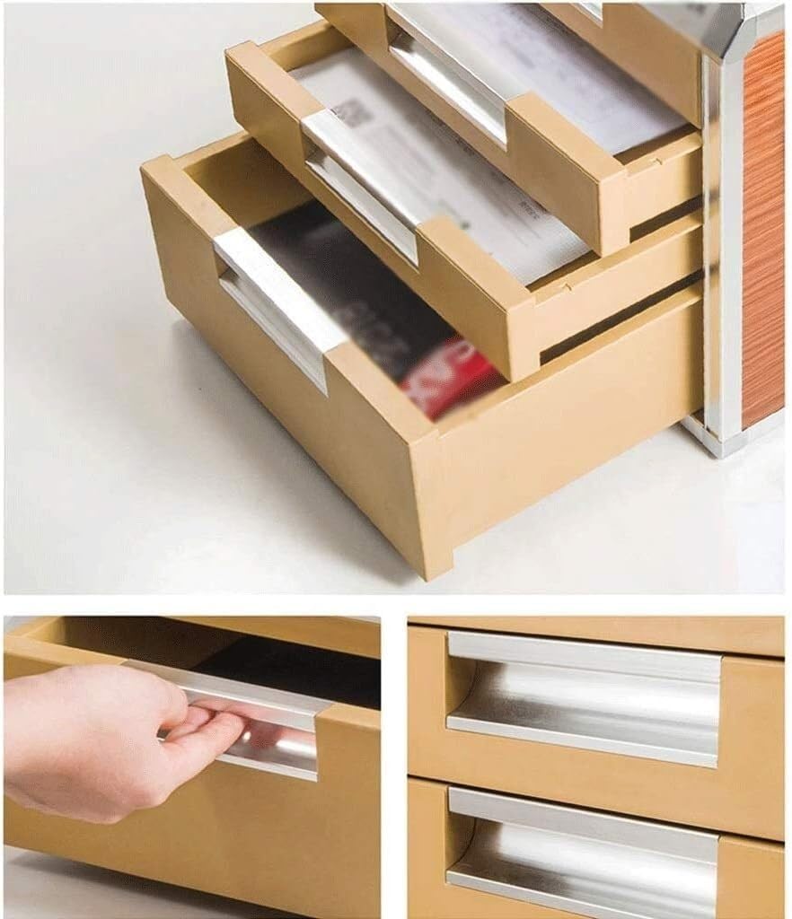Armadietto portadocumenti da scrivania in legno massello, versatile per ufficio, casa e scrivania, elegante file manager a cassetto per archiviazione efficiente dei documenti