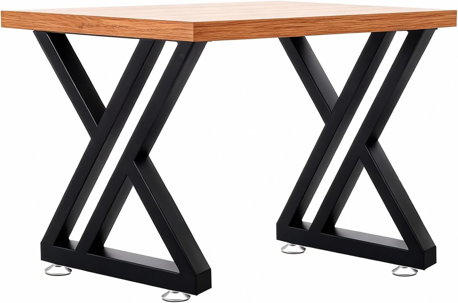 Yahpetes Table Legs 2 Pcs Metal Furniture Legs 24”W x 28”H Black Cast Iron Bench Legs Heavy Duty Industrial Dining Table Legs Coffee Table Legs(Z, 24”X28”)